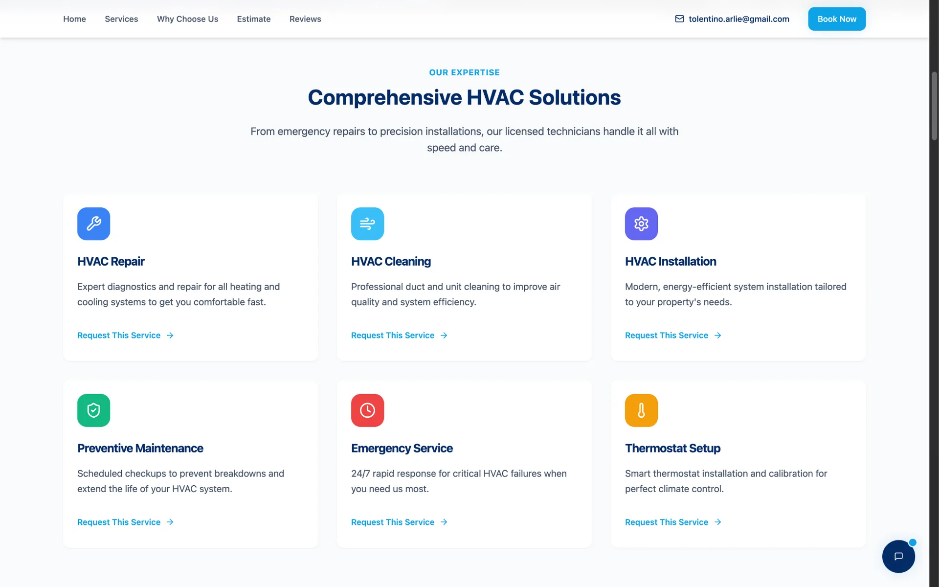 Customer Booking Platform services page