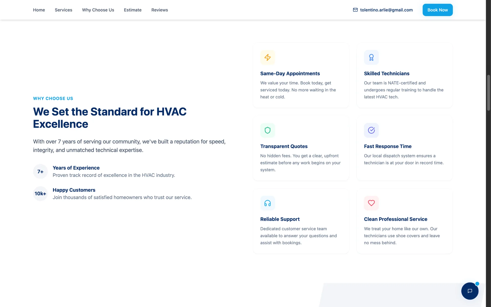 Customer Booking Platform about page