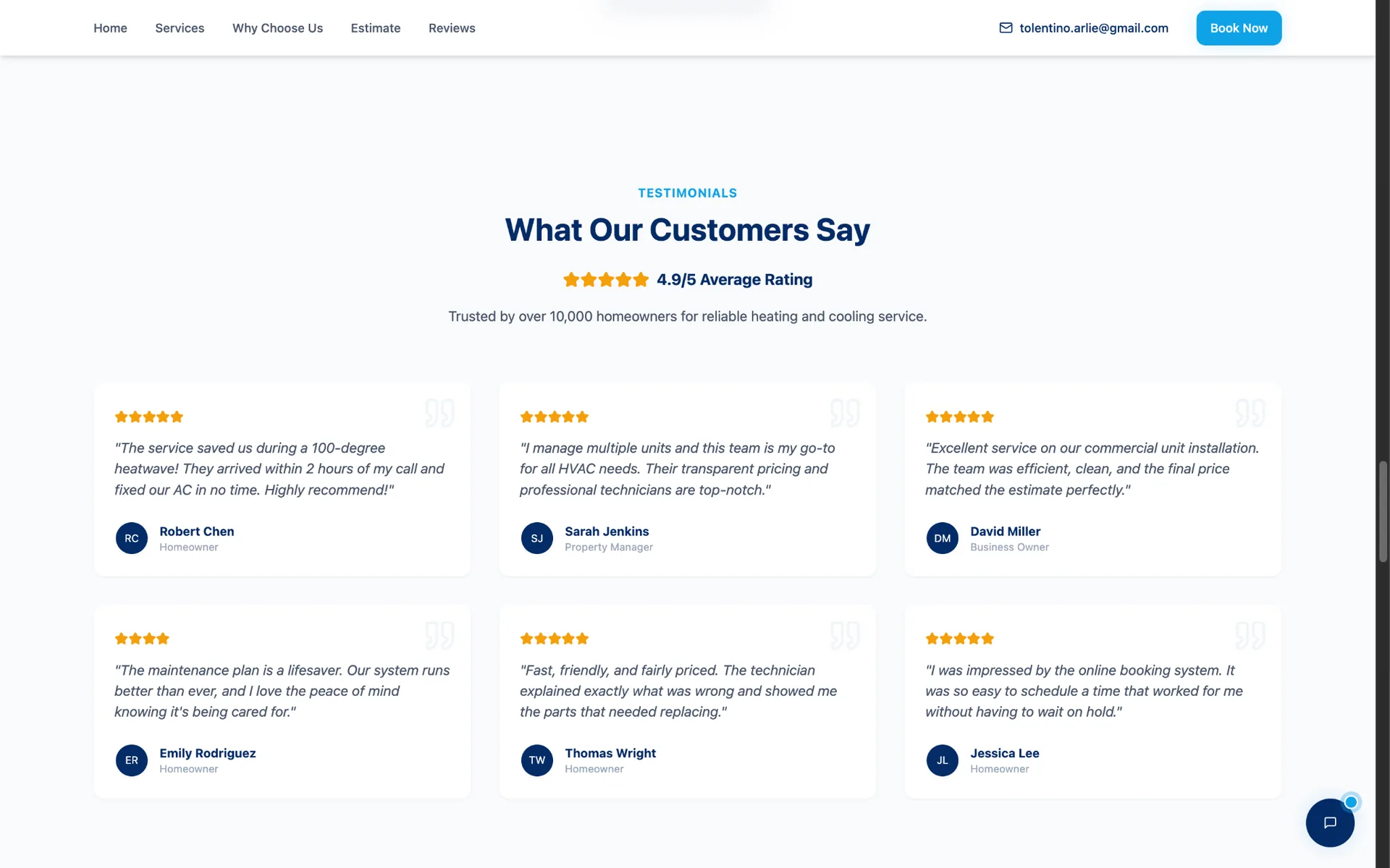 Customer Booking Platform client testimonials