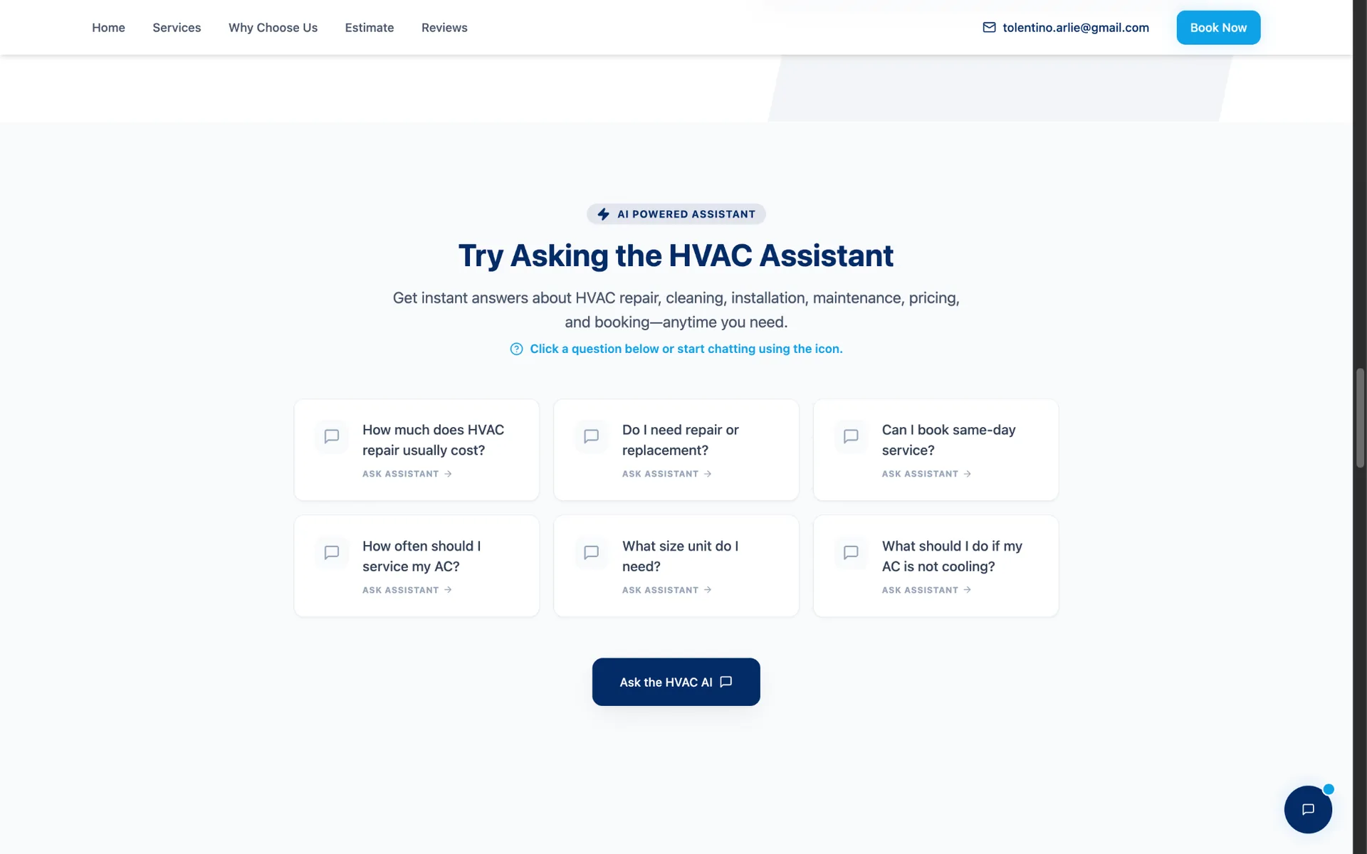 Customer Booking Platform AI receptionist
