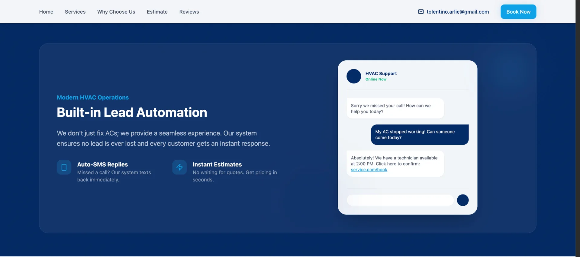Customer Booking Platform additional AI conversation sample